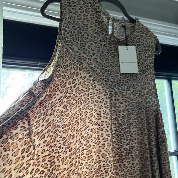 ❤️🐆NWT Spell & The Gypsy Frankie Tunic Sz L Leopard Print~🐆❤️ - Picture 7 of 15